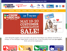 Tablet Screenshot of chowhoundpet.com